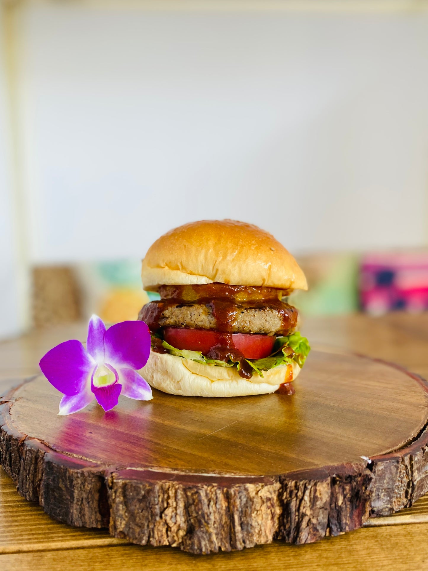 自宅でハンバーガーセット